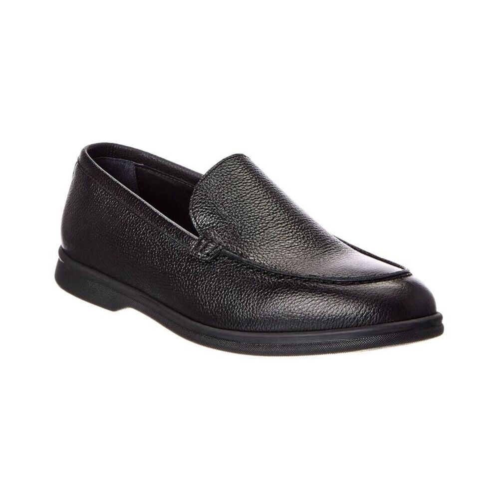M By Bruno Magli Primo Casual Venetian Leather Loafer, Black
